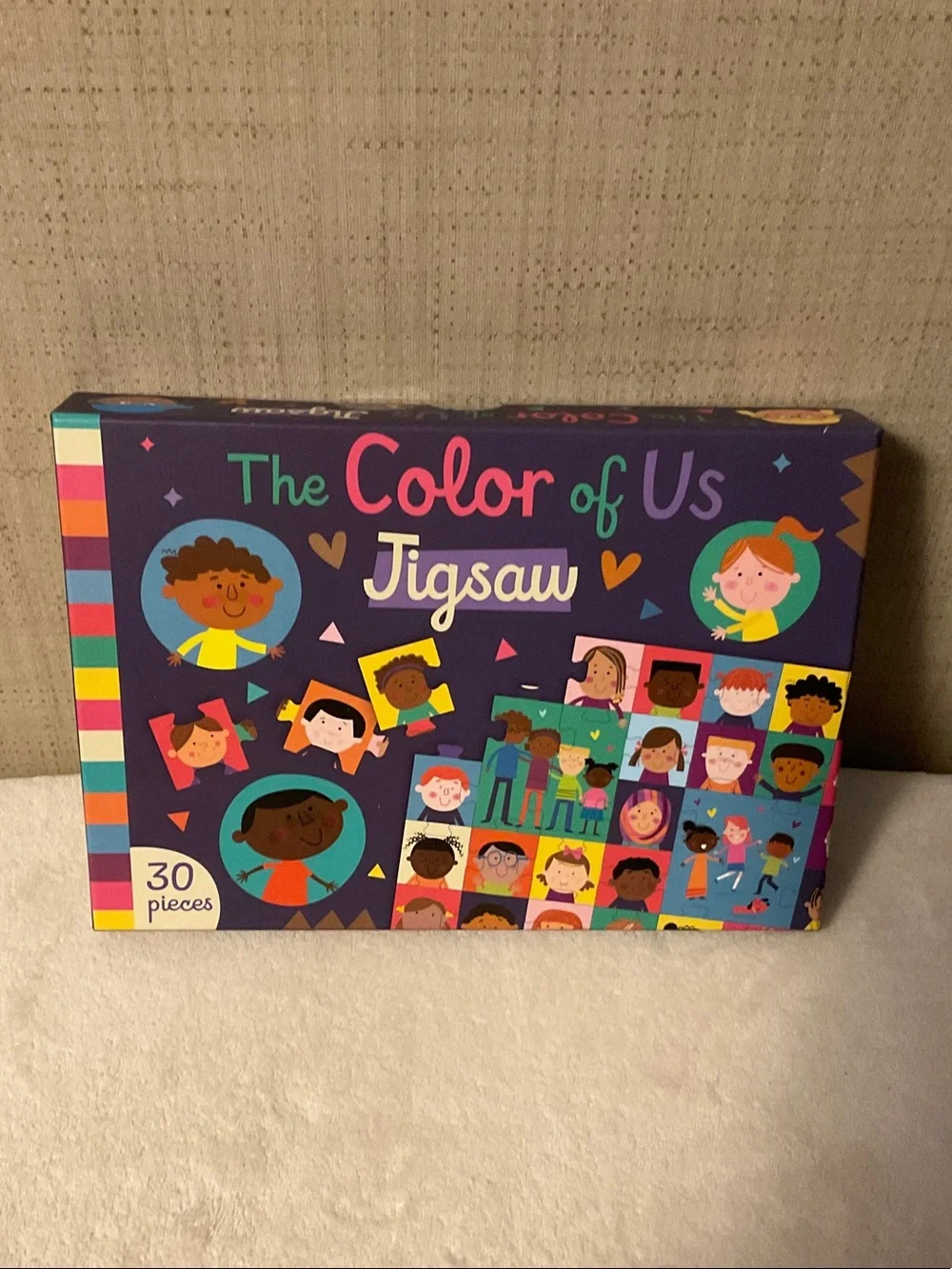 The Color of Us Jigsaw Puzzle — Purple Kids Puzzle